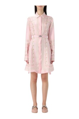 silkesminikjol-skjortklanning-rosa