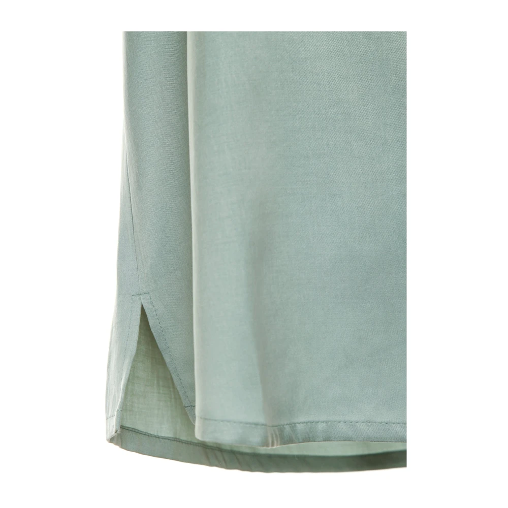 drykorn Flowy Blouse Top met Ronde Halslijn Blue Dames
