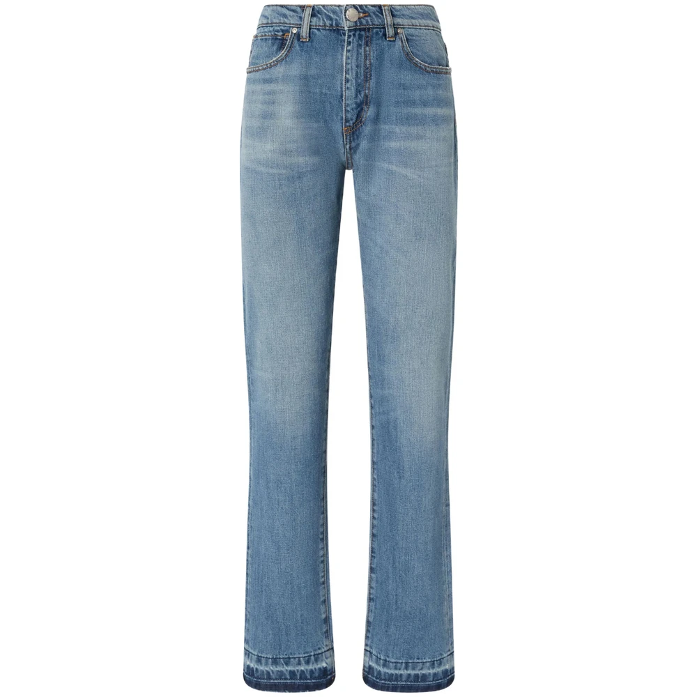Pinko Indigo Blauwe Klassieke Vijf Zakken Jeans Blue Dames