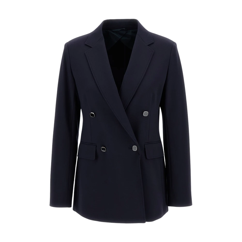 Max Mara Studio Blue Blazers, Female, L, Mstriviera Blazer