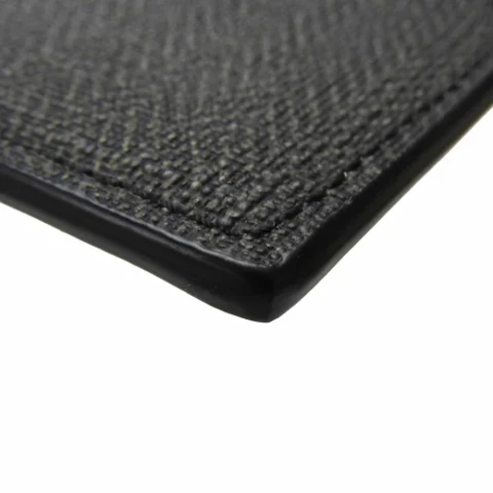 Bvlgari Vintage Pre-owned Leather wallets Black Heren