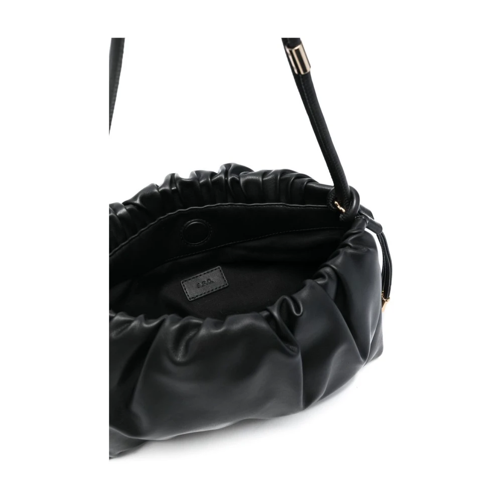 A.p.c. Zwarte Schoudertas Elegante Stijl Black Dames