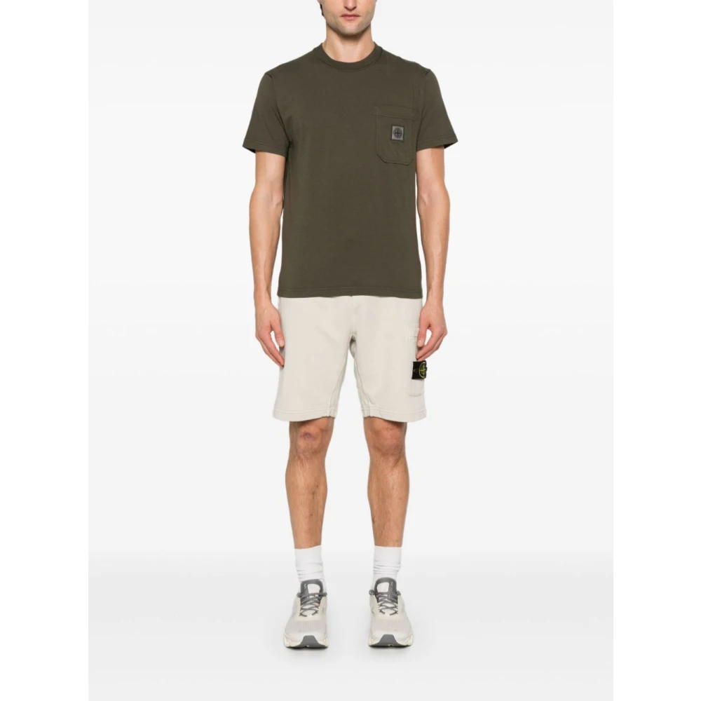 Stone Island Beige Bermuda Shorts voor Mannen Beige Heren