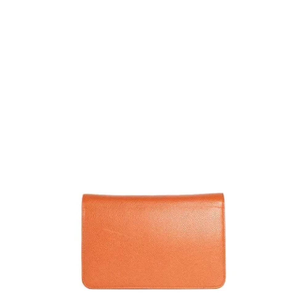 Chanel Vintage Pre-owned Leather wallets Orange Dames