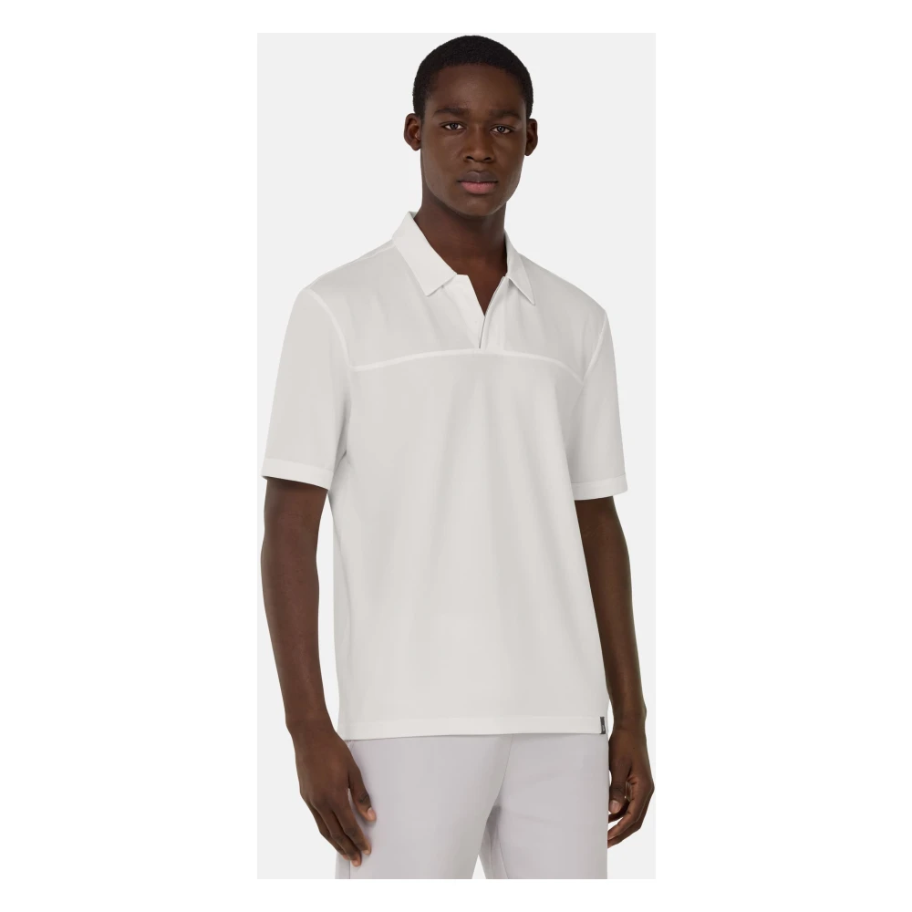 Boggi Milano Cool Jade-Fresh Piqué Poloshirt Green Heren