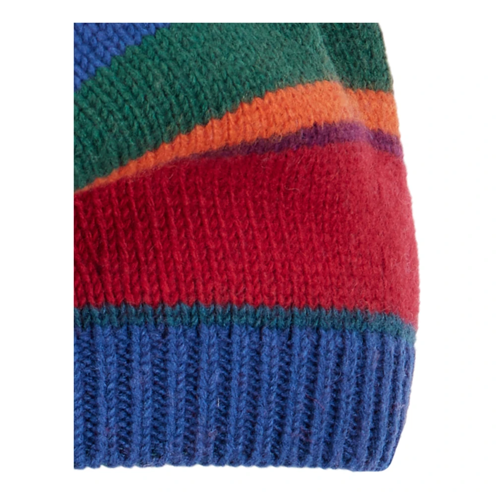 Gallo Blauwe damesmuts en baret met veelkleurige strepen Multicolor Dames