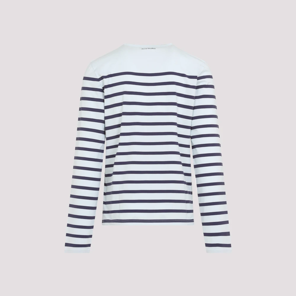 Acne Studios Lichtblauw T-shirt met lange mouwen White Heren