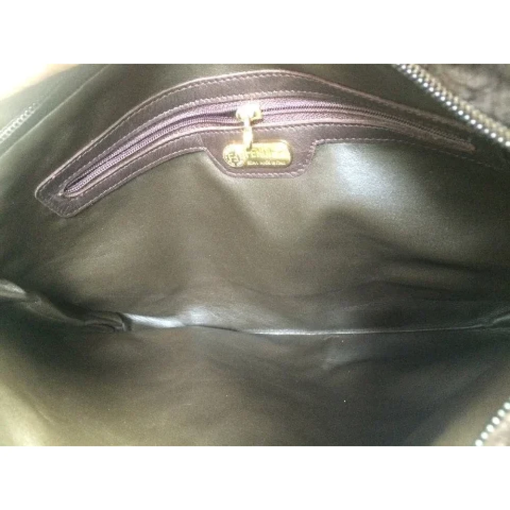 Fendi Vintage Pre-owned Leather pouches Black Dames