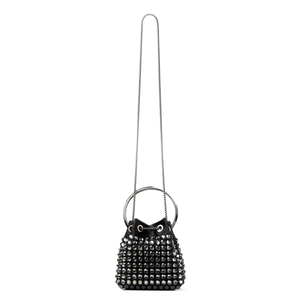 Jimmy Choo Bon mini bucket tas Black Dames