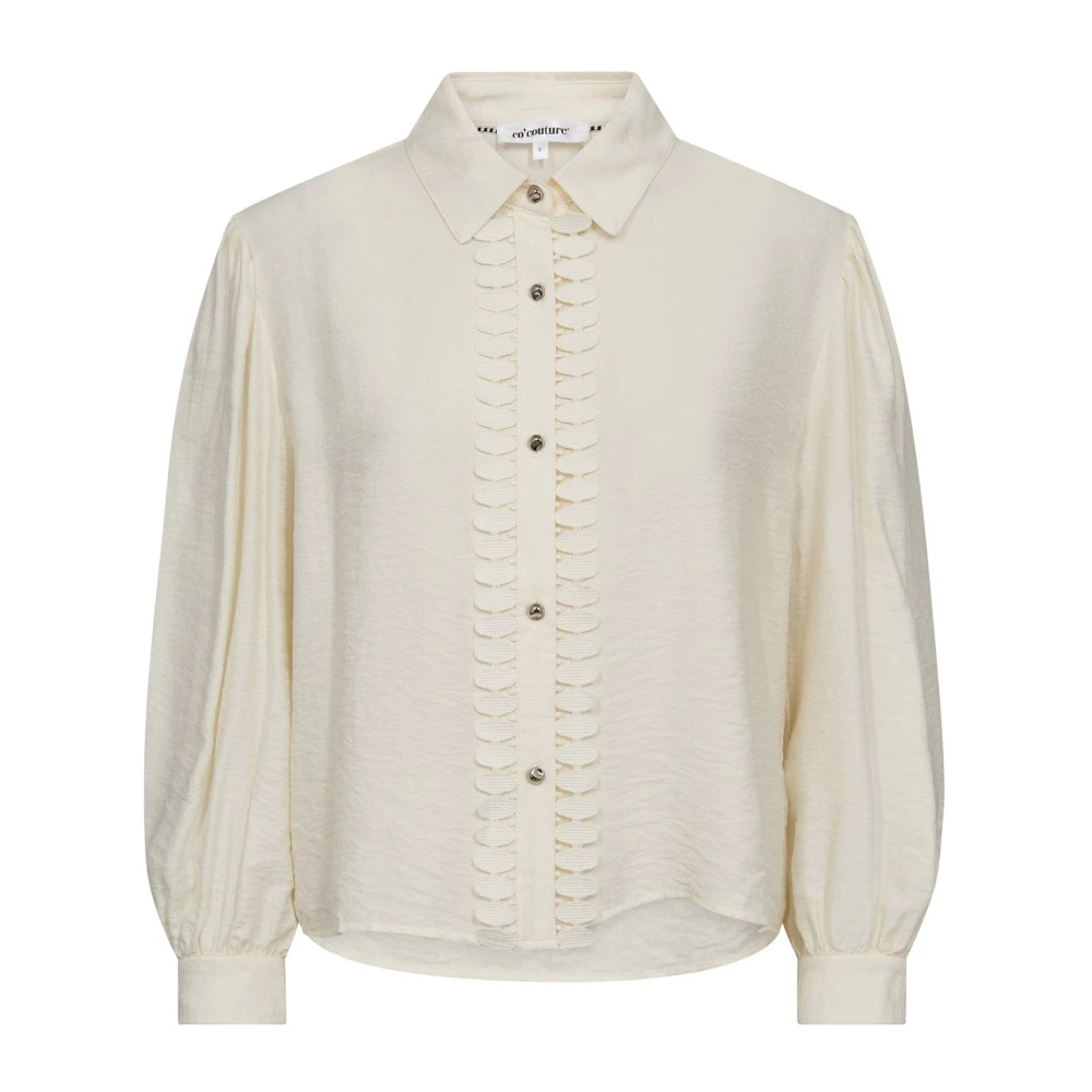 Co'couture Damen Beige Blusen & Hemden, Mgröße: