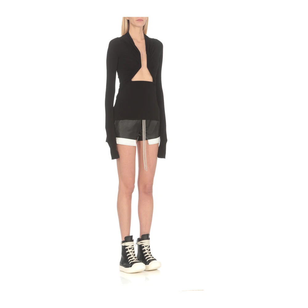 Rick Owens Ls Prong Top Black Dames