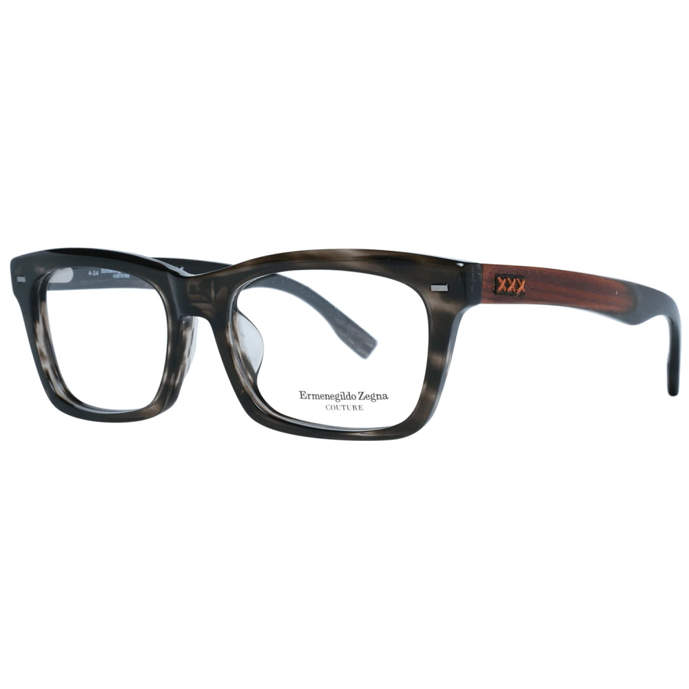 Ermenegildo Zegna Grijze Rechthoekige Optische Brillen voor Mannen Gray Heren