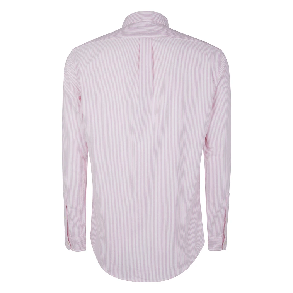 Polo Ralph Lauren Lange mouw sportshirt Pink Heren