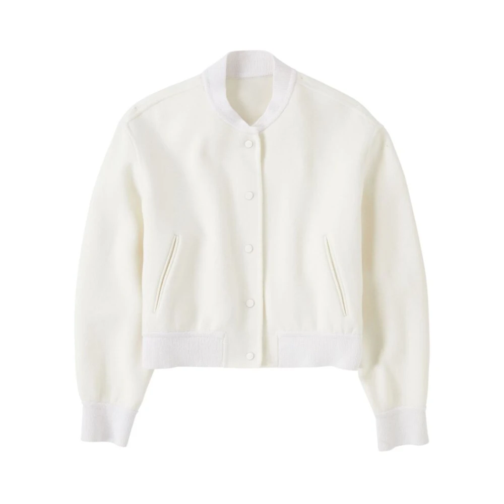 Closed Witte Wolblend Baseball Jack White Dames