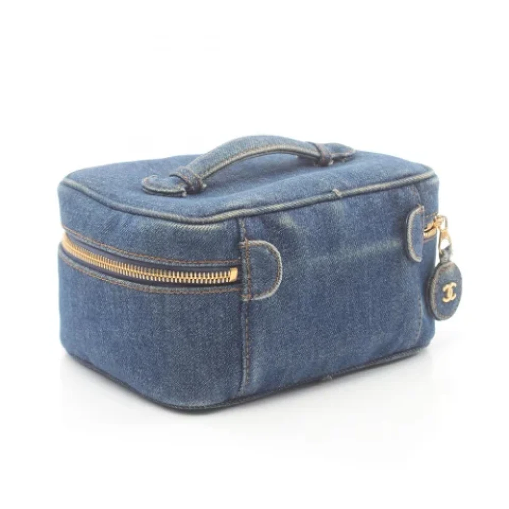 Chanel Vintage Pre-owned Denim chanel-bags Blue Dames