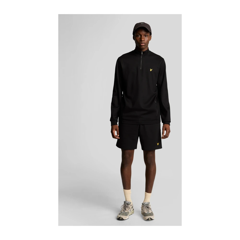 Lyle & Scott Mid Bottoms Tape Shorts Black Heren