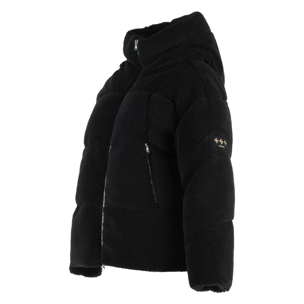Tatras Faux Fur Hooded Jacket Black Dames
