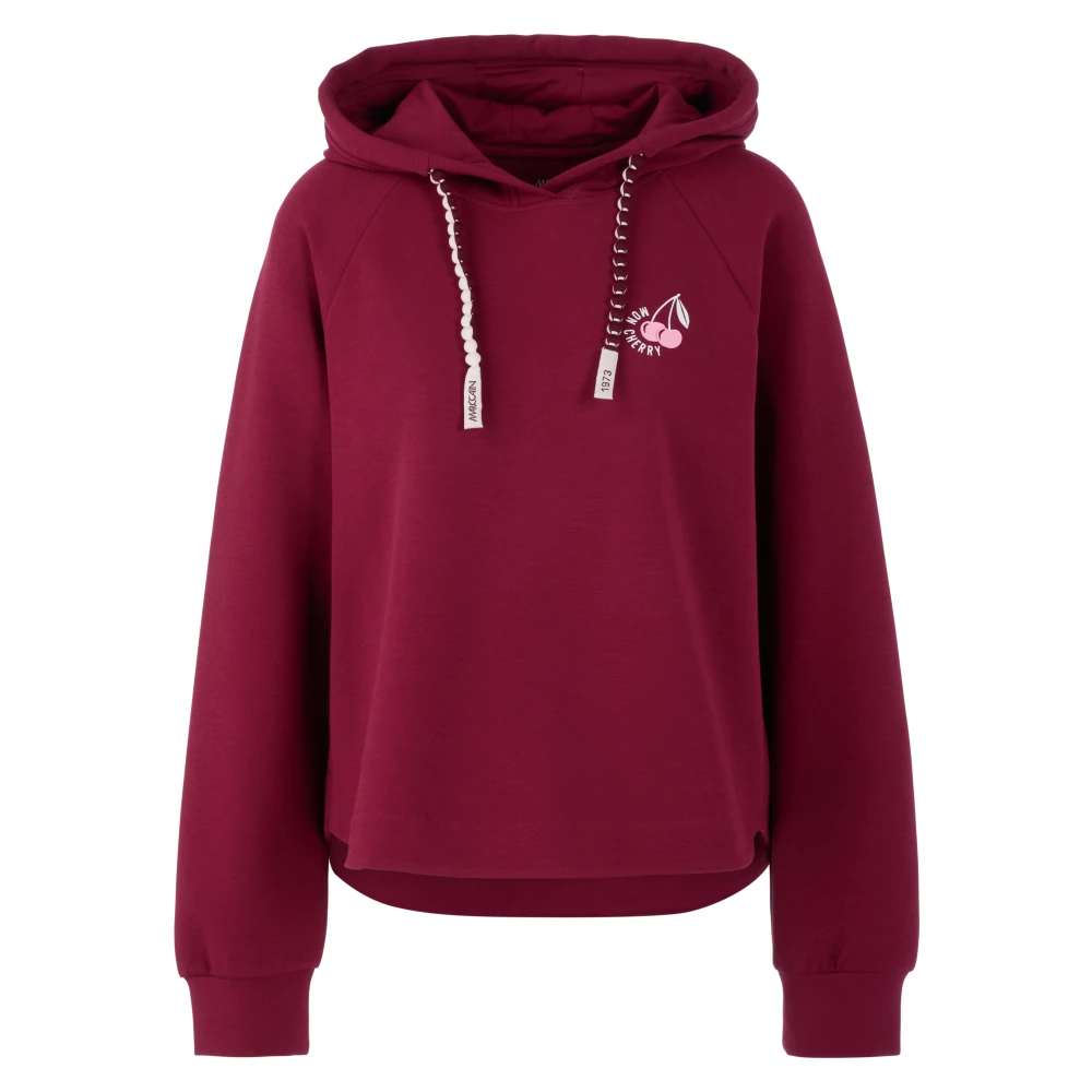 Marc Cain Vrouw Bruin Hoodies & Sweatvesten Dames, S, Sweatshirt Met Opdruk
