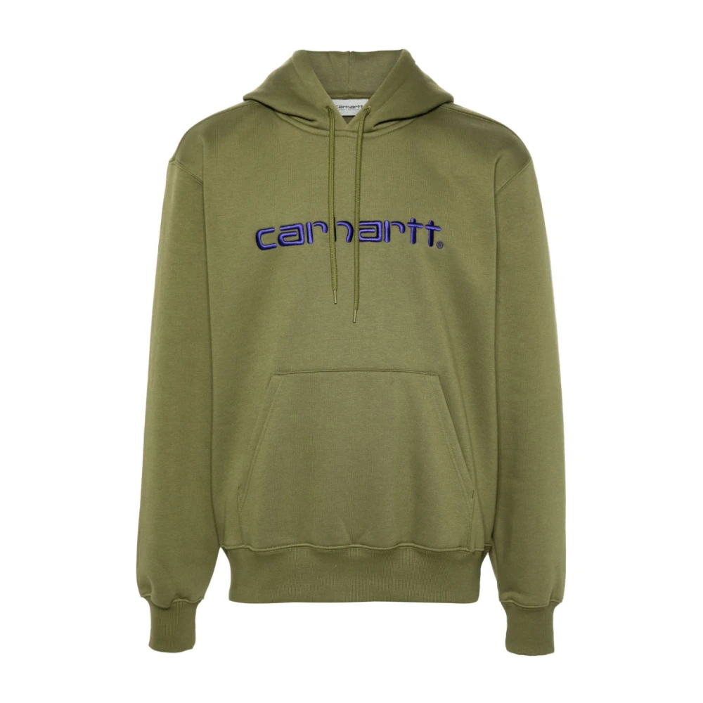 Carhartt WIP Groene Trui met Capuchon en Logo Green Heren