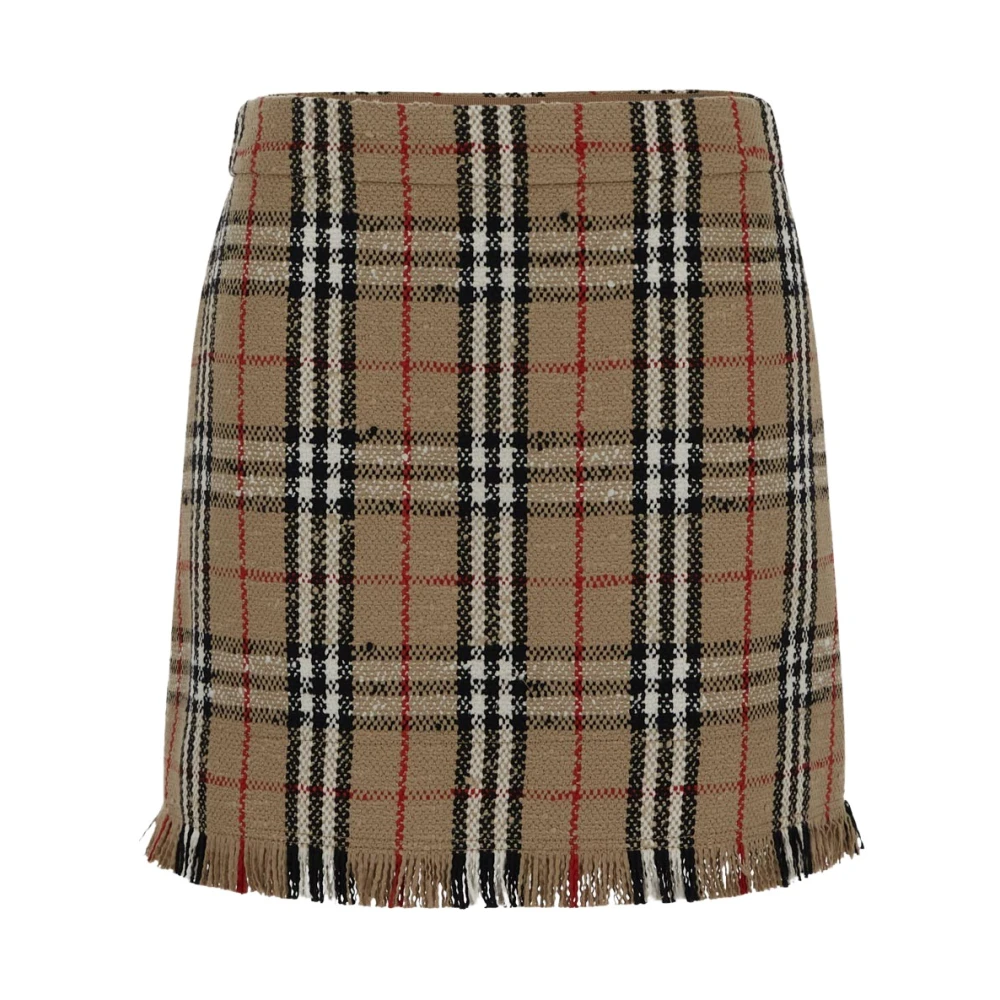 Burberry Short Skirts Brown Dames