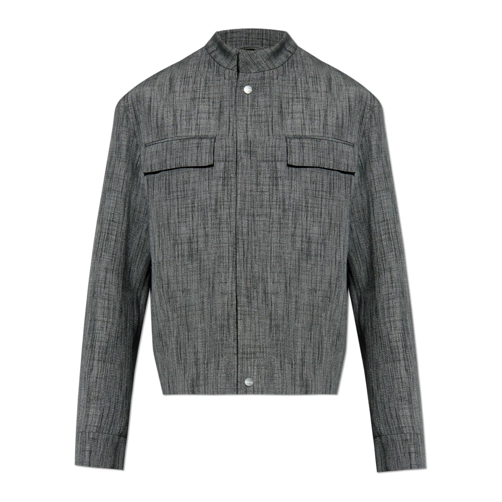 Salvatore Ferragamo Jas met opstaande kraag Gray Heren
