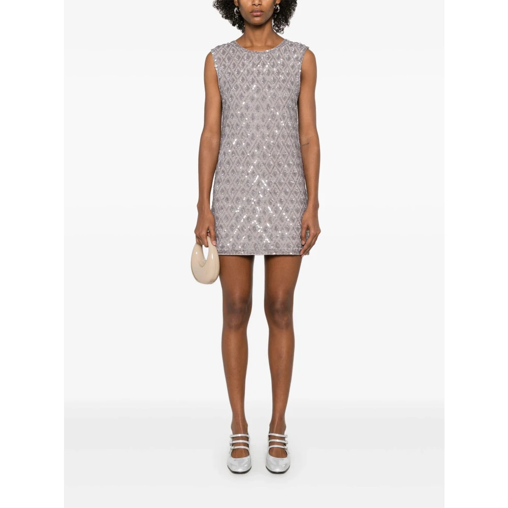 P.a.r.o.s.h. Stucco Jurk Gray Dames