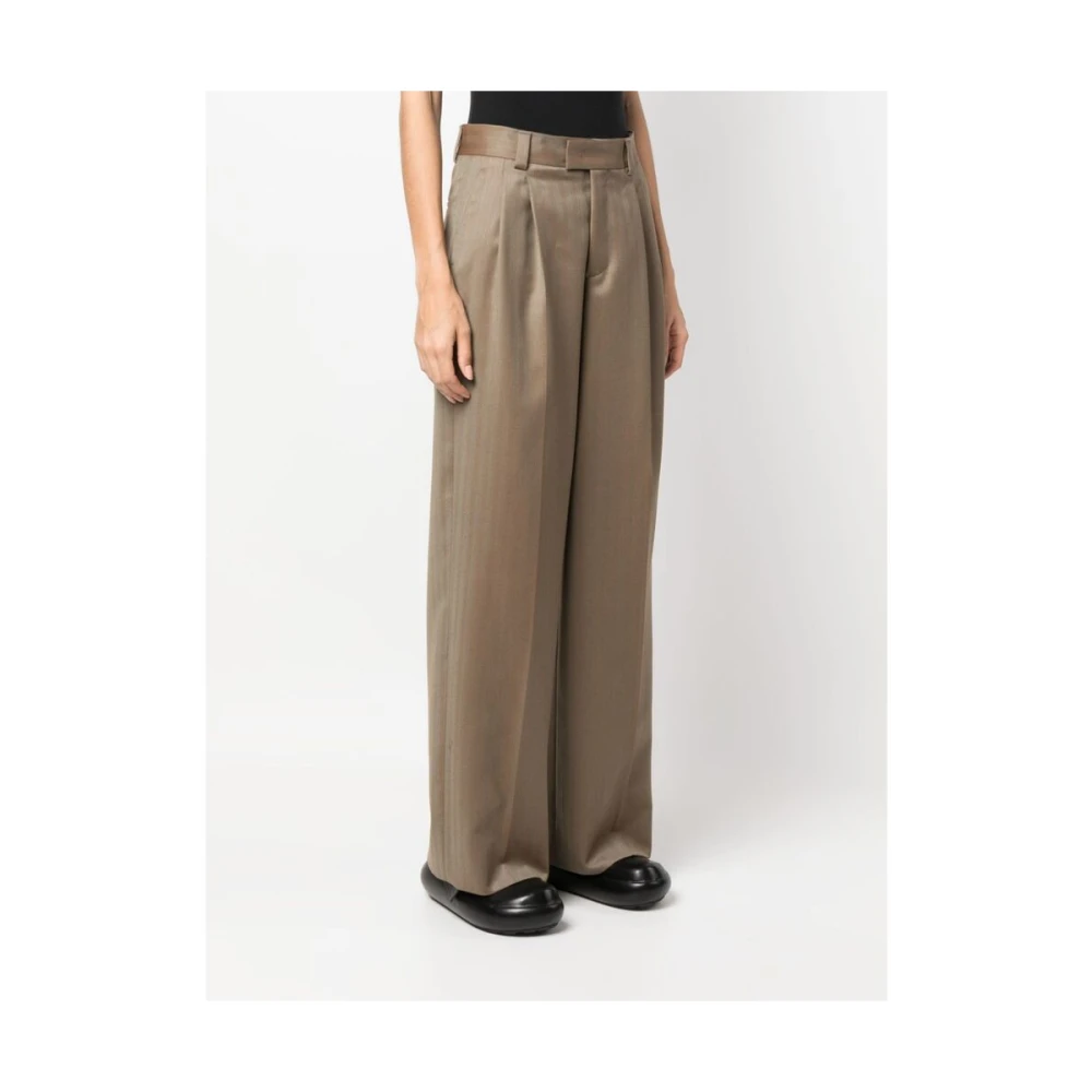 Armarium Geode Bruine Wollen Broek Brown Dames