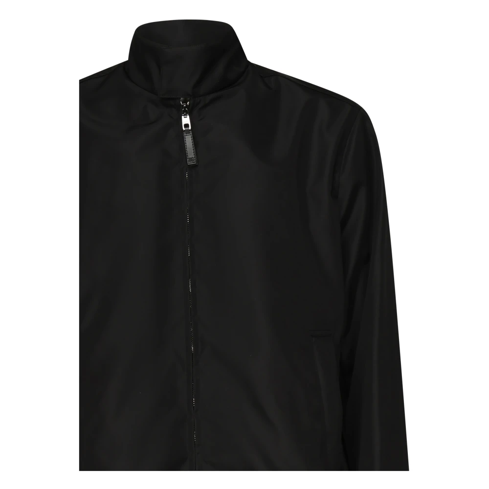 Dolce & Gabbana Zwarte Blouson Overhemden Black Heren
