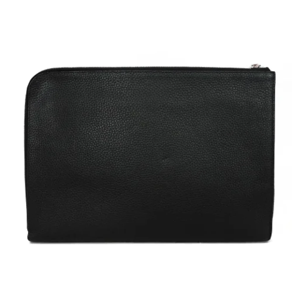 Louis Vuitton Vintage Pre-owned Leather clutches Black Dames