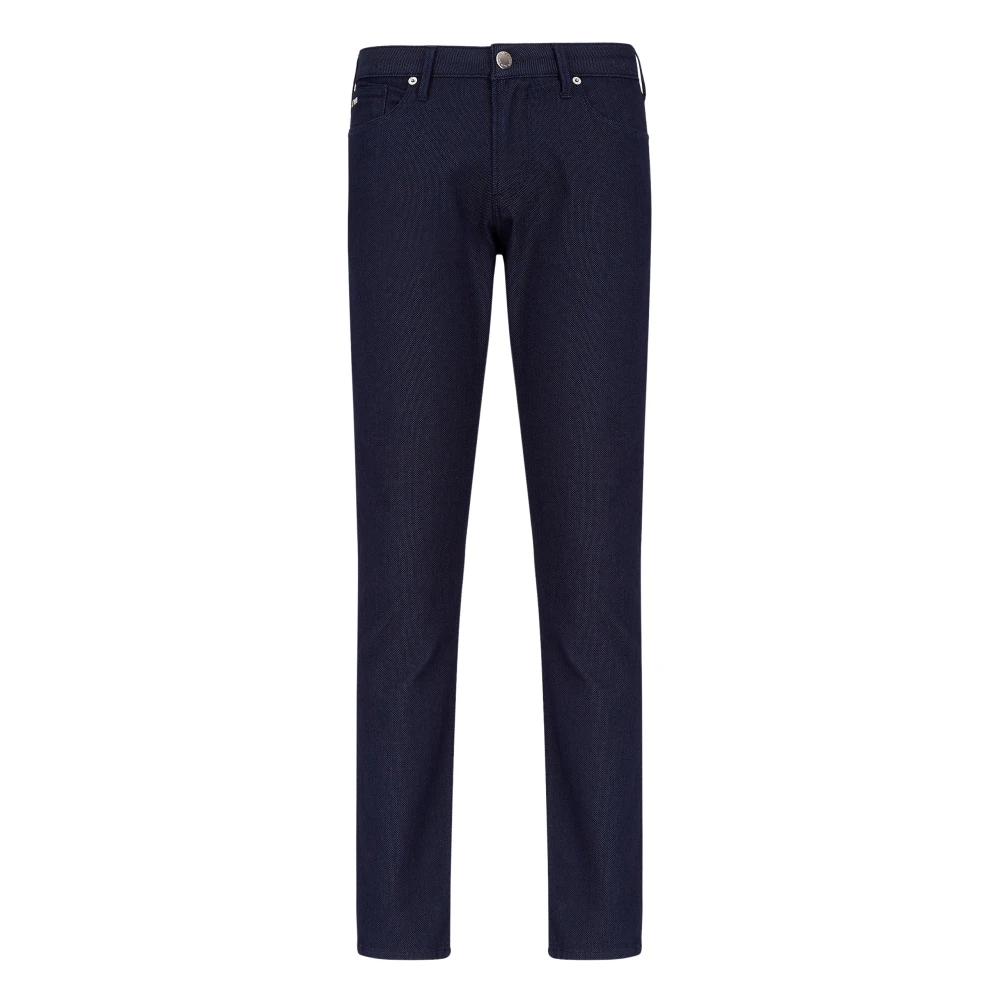Emporio Armani Blauwe Stijlvolle Broek Blue Heren