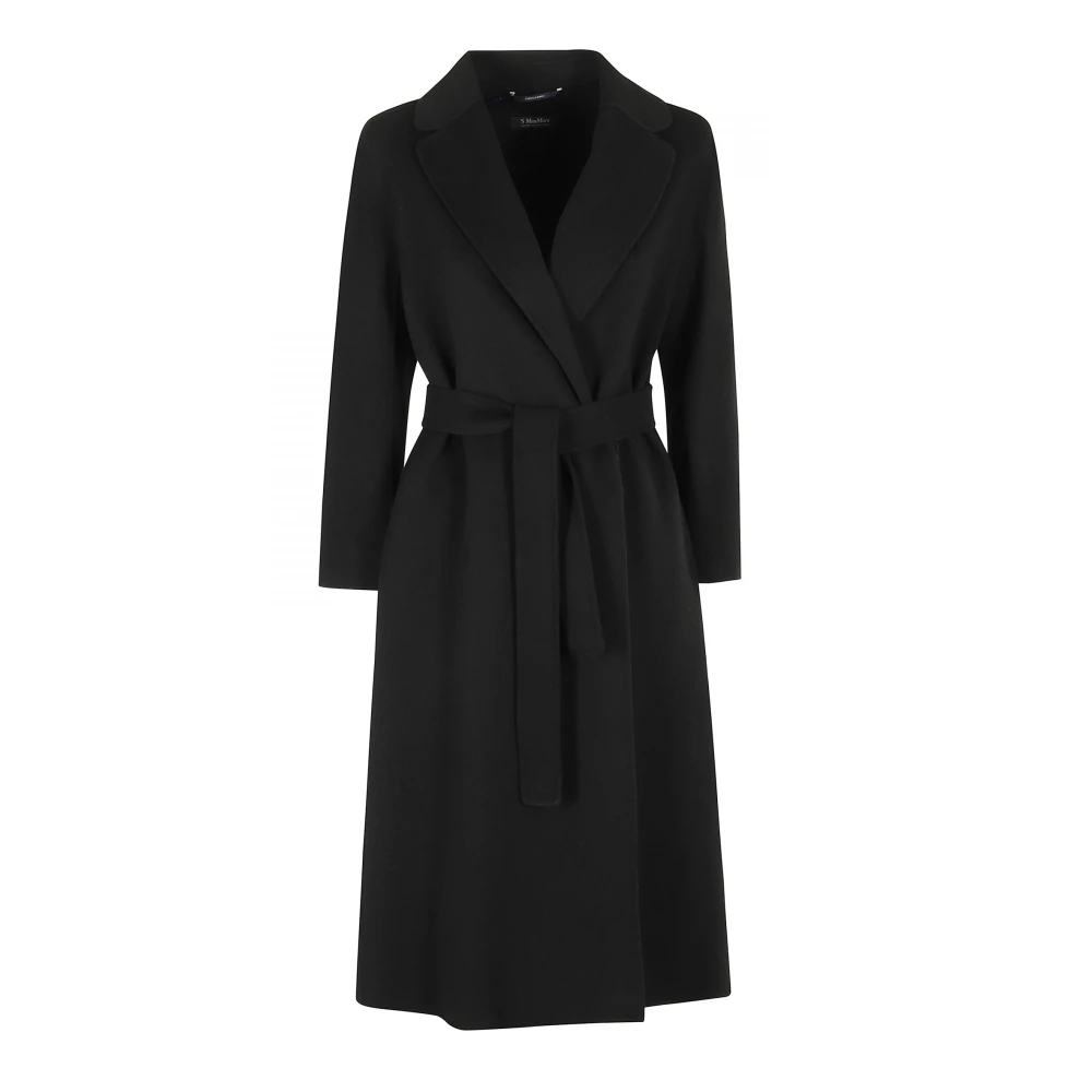Max Mara Studio , Belted Coats, Female, Black, S, Esturia Coat