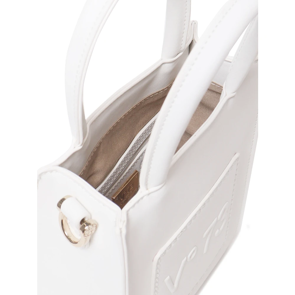 V73 Witte Eco-Leren Telefoontas met Band White Dames