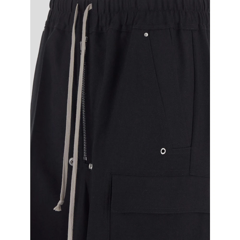 Rick Owens Wollen Cargo Broek Black Dames