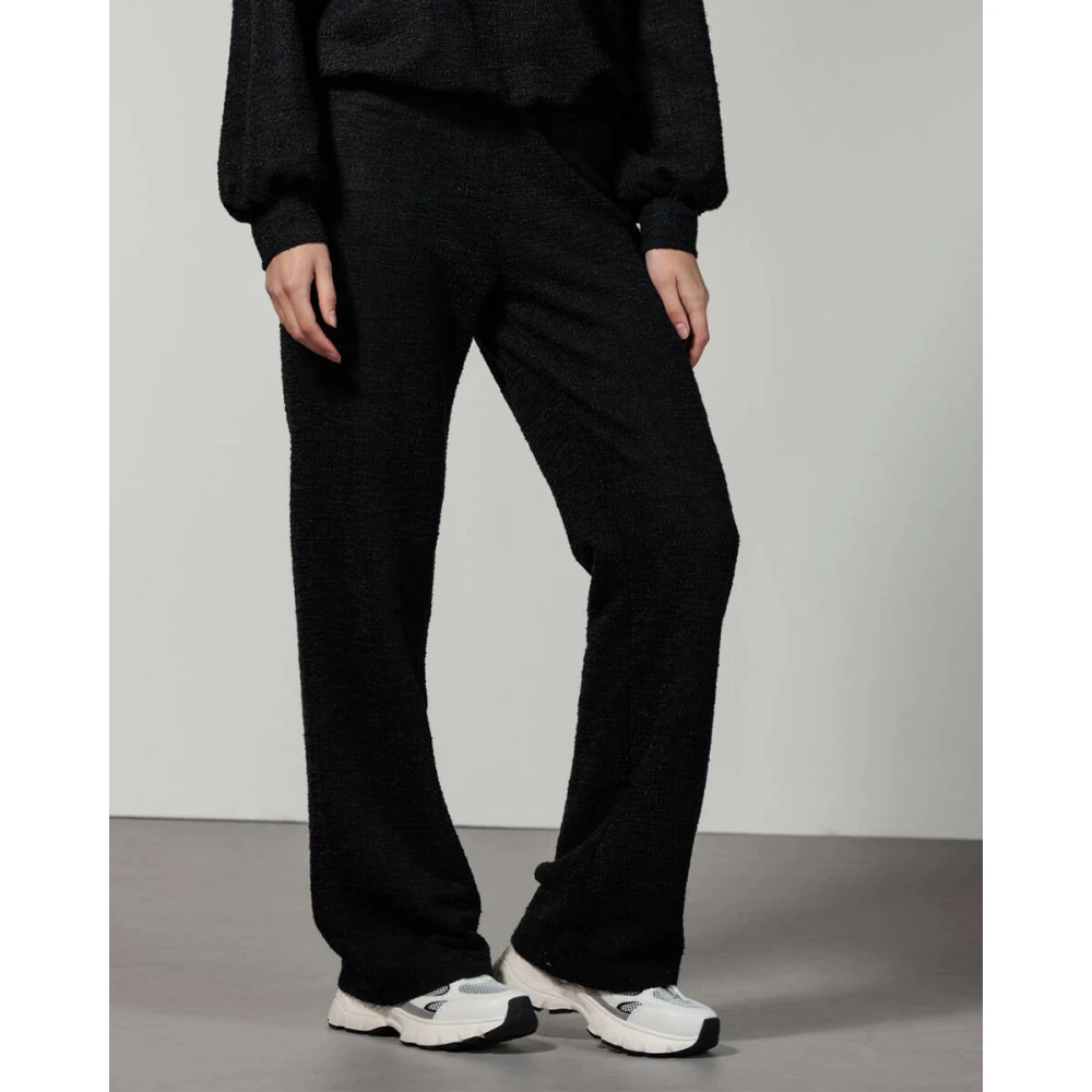 Tramontana Stretch Tweed Broek Black Dames