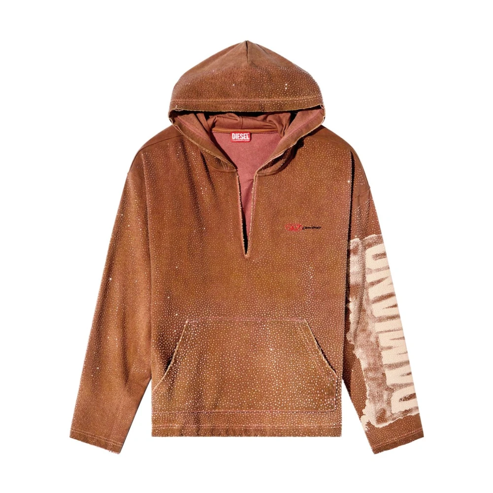 Diesel Stijlvolle Sweaters Collectie Brown Heren
