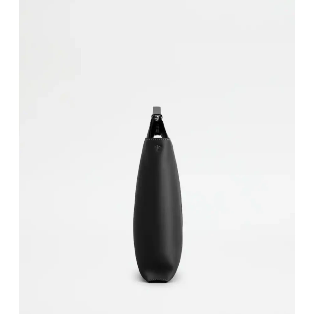 TOD'S Zwarte Documenthouder met Ribbels Black Heren