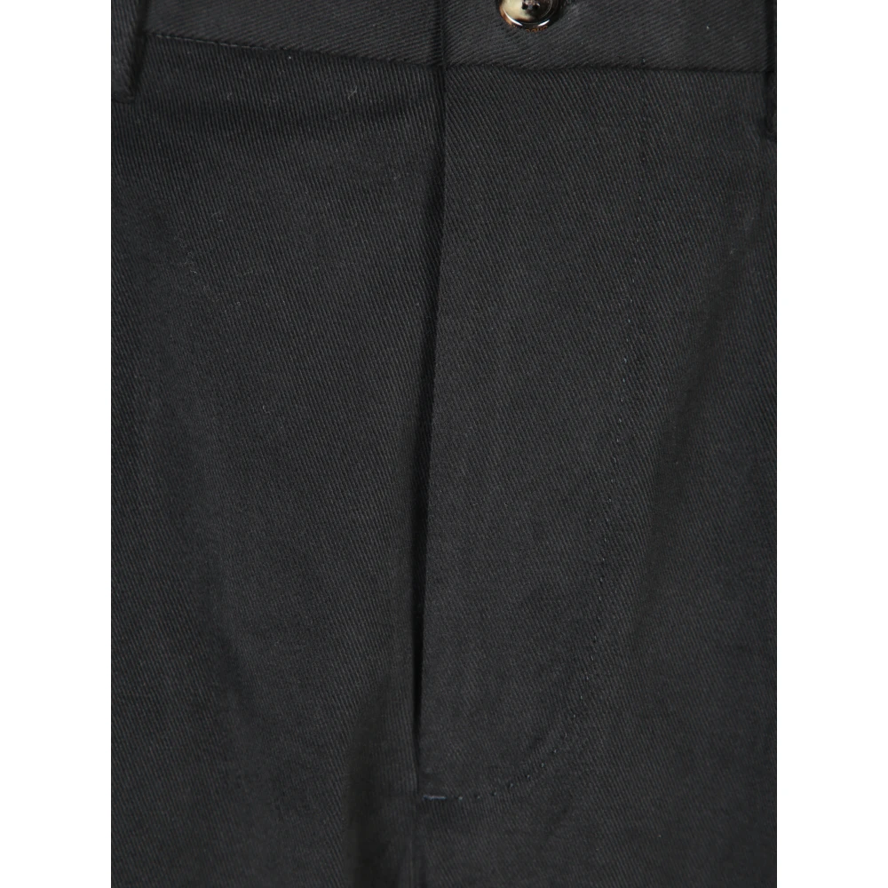 Dell'oglio Zwarte Broek voor Mannen Aw24 Black Heren