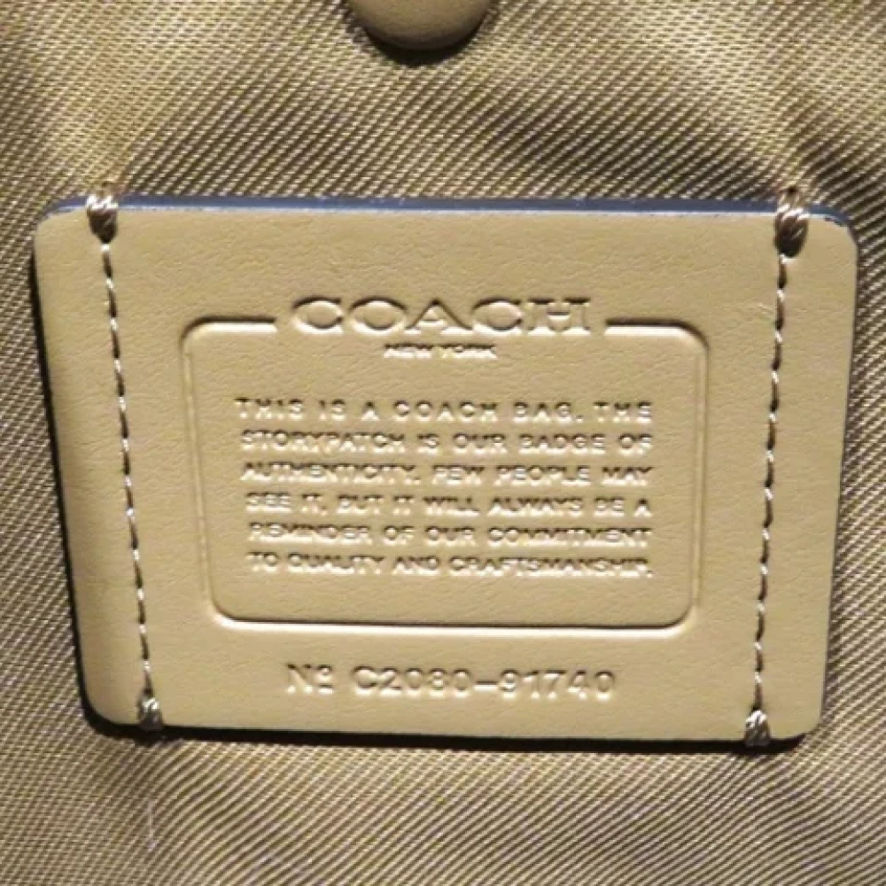 Coach Pre-owned Leather handbags White Dames
