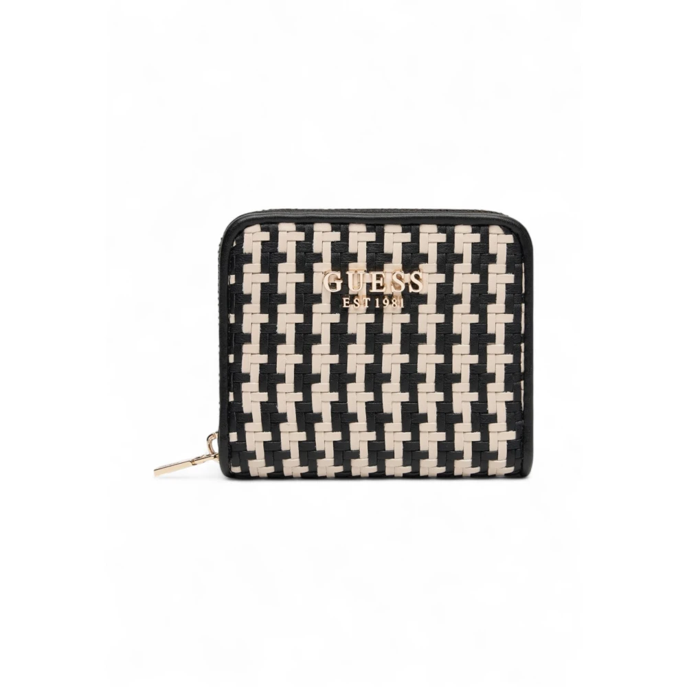 Guess Women's Beige Wallets & Cardholders, One Size, Mirema Woven Mini Wallet
