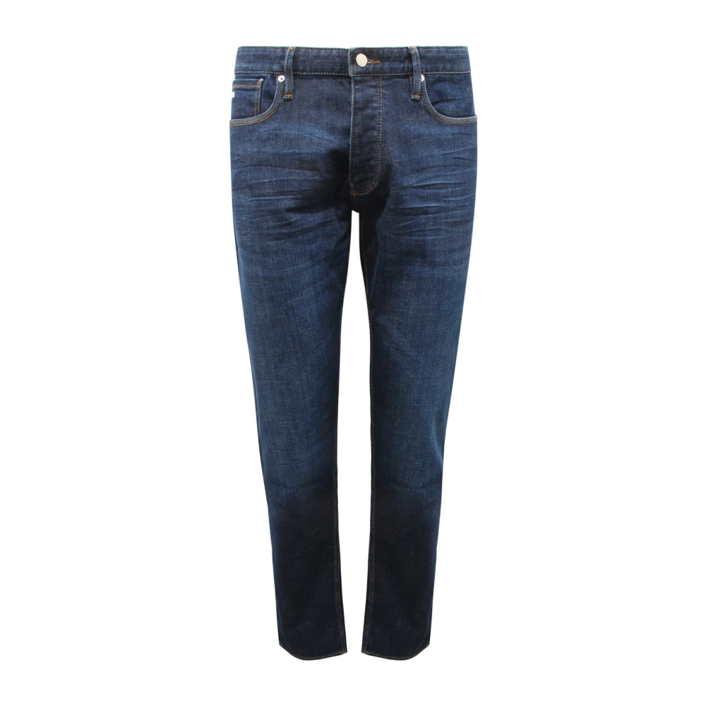 Armani Men's Blue Slim Fit Denim Trousers - Slim Fit Jeans - W38 - Jeans