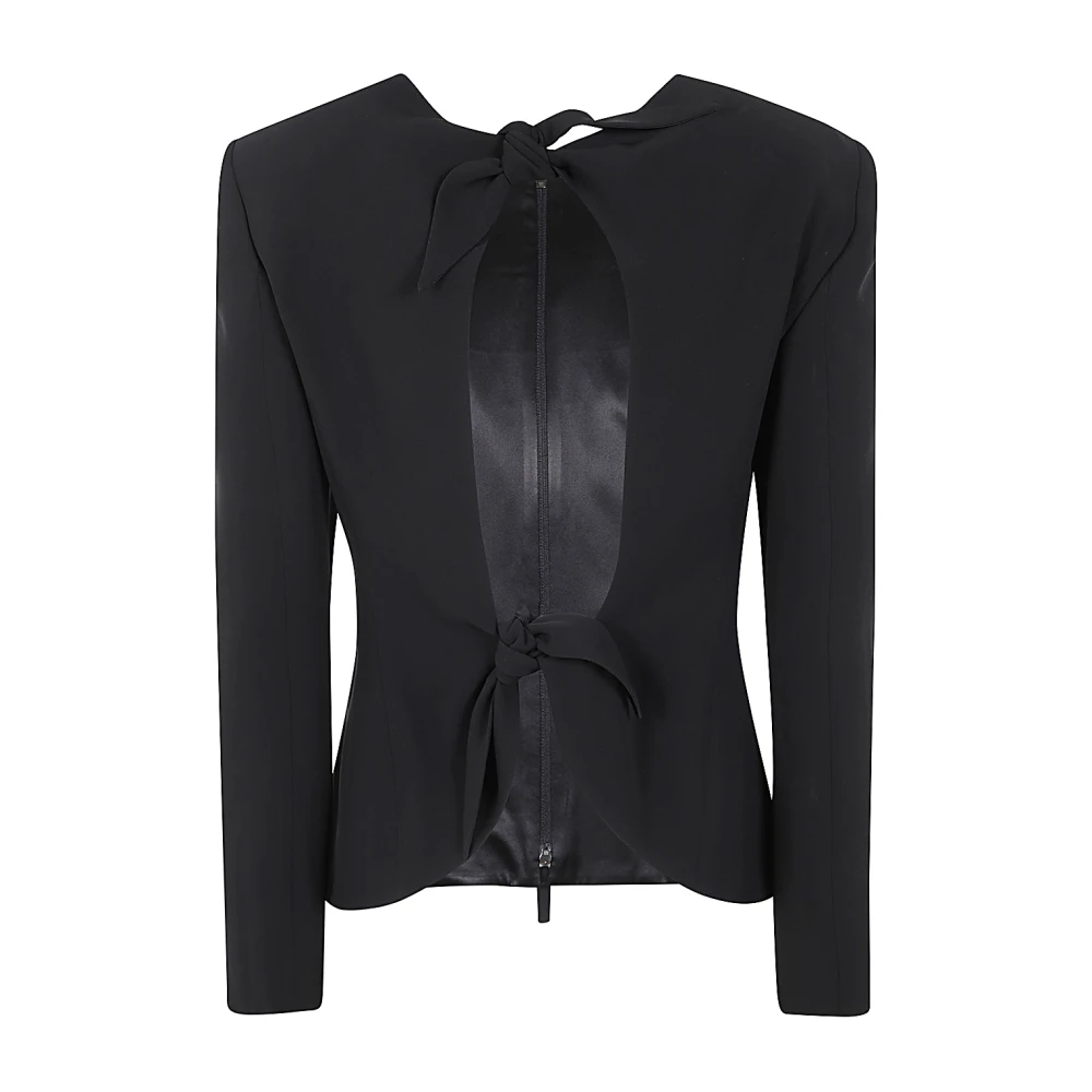 Giorgio Armani Nachtjas met gat op de rug Black Dames