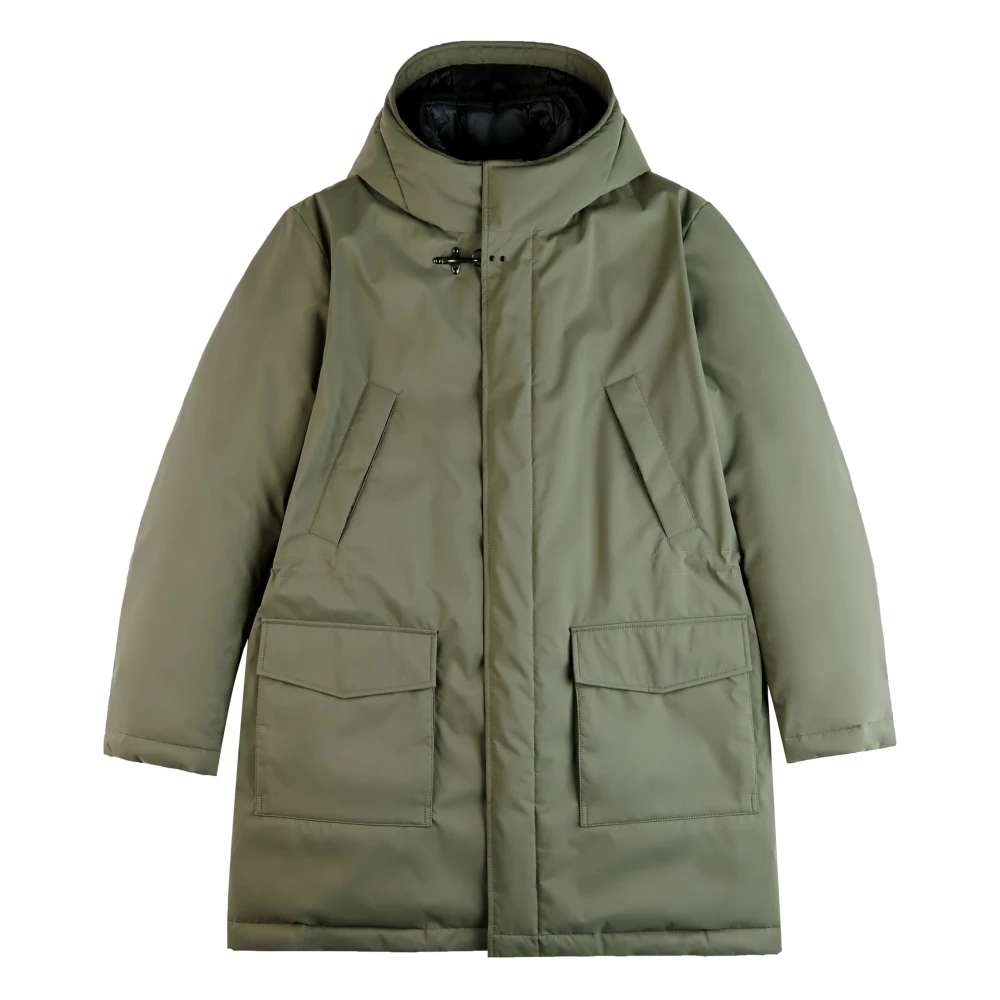 Fay Technische Parka met Ademend Membraan Green Heren