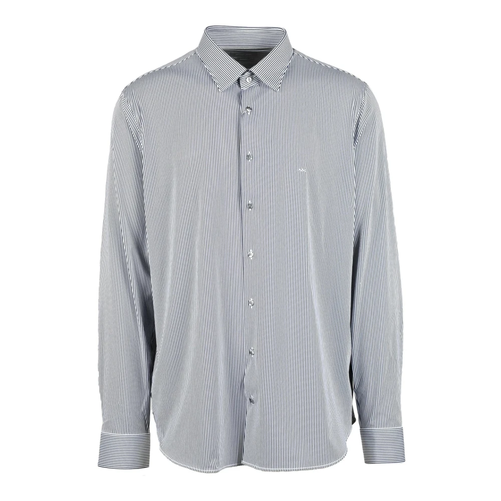 Michael Kors Elegante Shirt met Polyester en Elastaan Gray Heren
