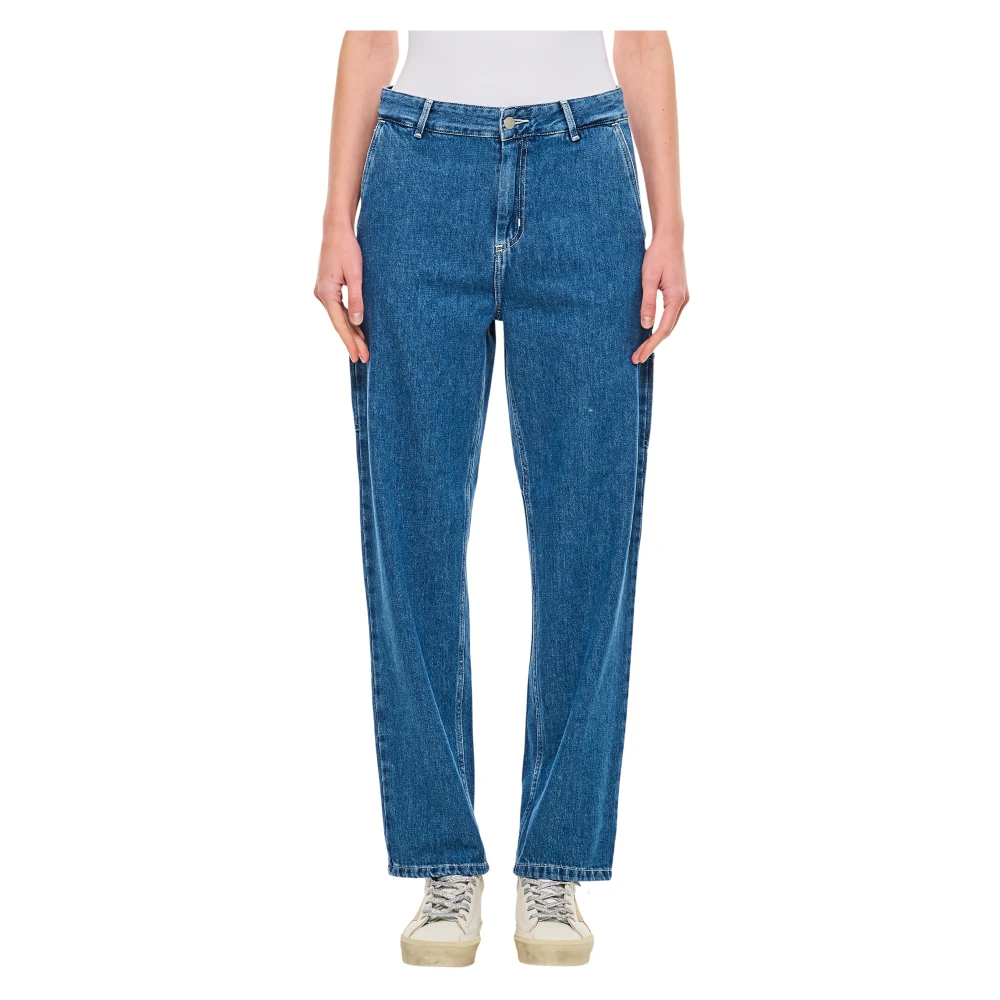 Carhartt Wip Women's Blue Pierce Pant Straight - Loose Fit Jeans - W25 - Jeans