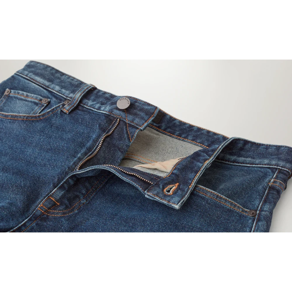 Belstaff Regular Washed Denim Jeans Blue Heren