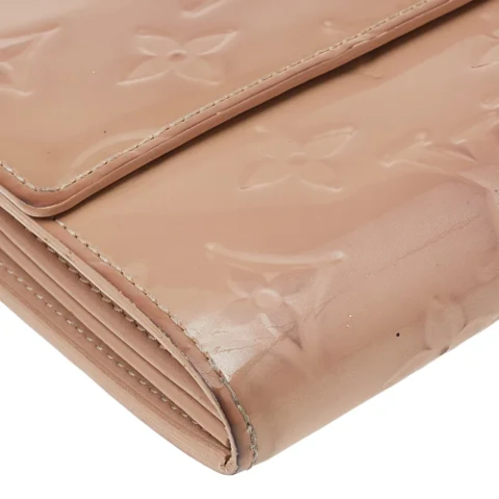Louis Vuitton Vintage Pre-owned Leather wallets Beige Dames