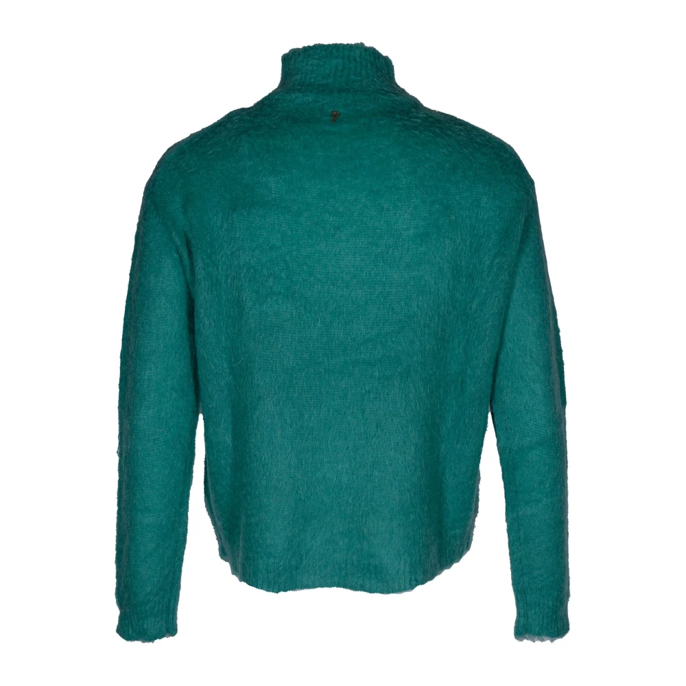 Dondup Mohair Dolcevita Trui. Lange Mouw. Gemaakt in Italië Blue Dames