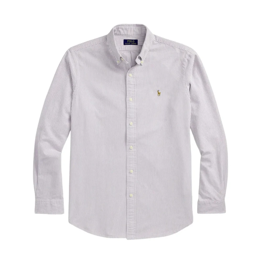 Polo Ralph Lauren Uomo Bianco Casual Maglietta Sportiva A Maniche Lunghe Bianca