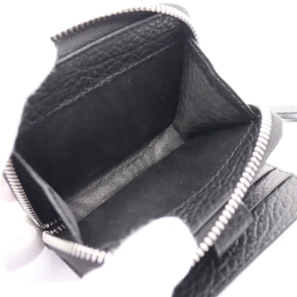 Maison Margiela Pre-owned Leather wallets Black Dames