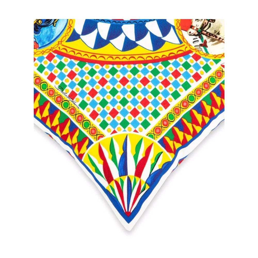 Dolce & Gabbana Gewatteerd Siciliaans Carretto Kussen Multicolor Dames
